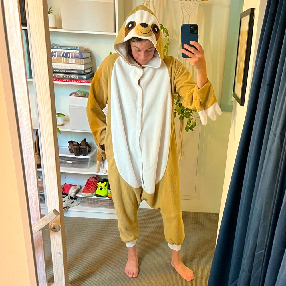 Sloth Fleece Onesie
